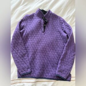 Orvis Purple Quilted Pullover